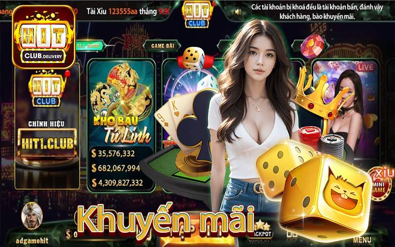 Sự kiện khuyến mãi HITclub đăng ký nạp tiền tải app hấp dẫn