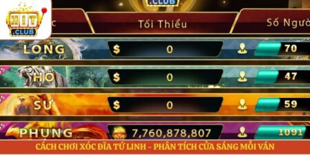 Cách Chơi Xóc Đĩa Tứ Linh - Phân Tích Cửa Sáng Mỗi Ván