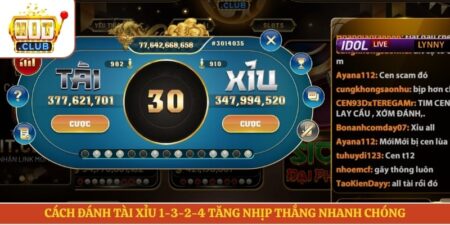 Cách Đánh Tài Xỉu 1-3-2-4  Tăng Nhịp Thắng Nhanh Chóng
