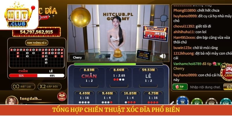 Tổng hợp chiến thuật xóc đĩa phổ biến